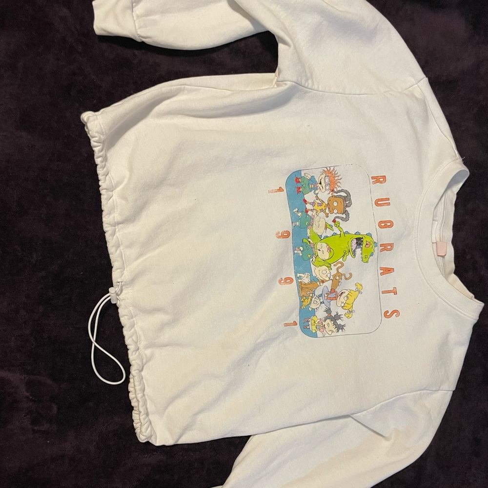 RUGRATS CREWNECK SWEATER EITH ELASTIC WAIST